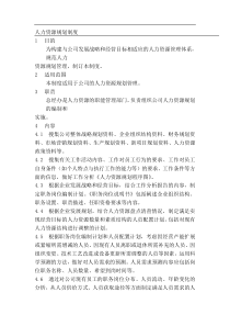 深宝电器仪表公司人力资源管理制度