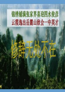 高一语文必修2 修辞无处不在 ppt