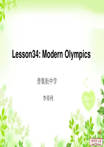 Lesson34-Modern-Olympics
