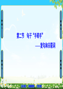 2018版高中语文人教版选修语言文字应用同步课件第5课第2节句子手牵手复句和关