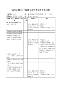 福州大学招收攻读硕士学位研究生招生说明
