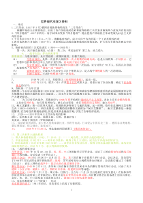大学历史-世界现代史复习资料