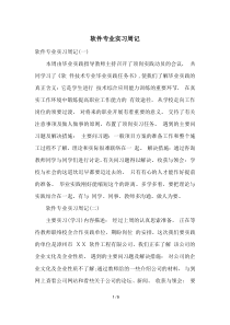 软件专业实习周记