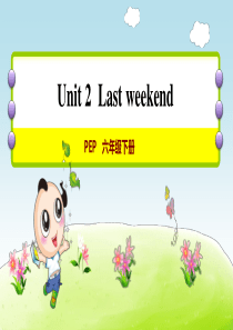 人教PEP六年级英语下册Unit-2--Last-weekend单元复习课件
