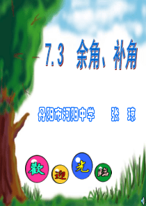 余角、补角、对顶角PPT课件