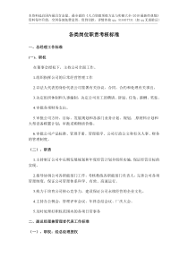 模板：各类岗位职责考核标准-42页