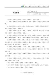 知名物业公司管理制度