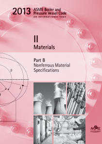 ASME锅炉及压力容器规范第II卷B篇2013英文版非铁基材料