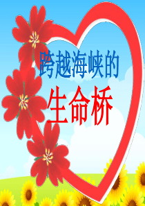 课堂教学课件1跨越海峡的生命桥人教版语文四年级上册教学课件ppt