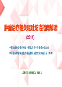 2014肿瘤治疗相关呕吐防治指南