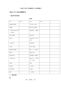 广东省广州市牛津深圳版八年级英语下册Unit8-复习学案(无答案)-word文档