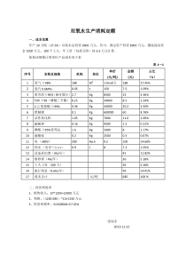 双氧水生产消耗定额1