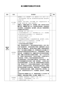 拔火罐操作流程及评分标准