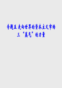 高中历史人民版必修二同课异构课件专题五第3课蒸汽的力量2