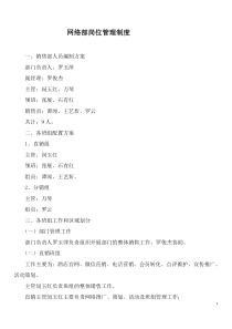 网络部年管理制度（DOC32页）