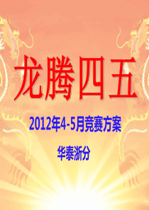 五月业务竞赛方案宣导