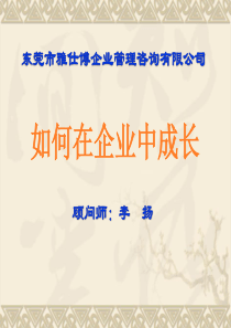 1 员工如何在企业中成长PPT (1)