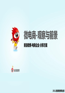 【微博与电商】电商企业分享方案