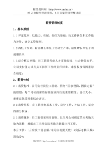 薪资福利管理制度案例模板