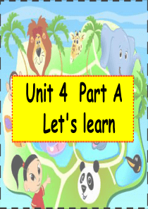 人教版PEP英语三年级上册精品PPT课件Unit4Aletslearn
