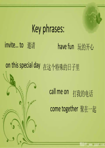 广州版小学英语五年级下册Module3InvitationsUnit6Seeyouatthepart