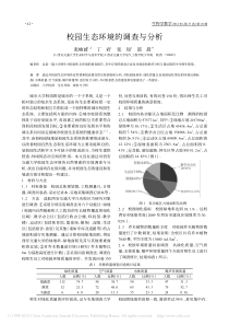 例文：校园生态环境的调查与分析