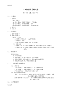最新VB知识点总结