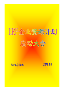 ERP企业资源计划培训――企业内部培训讲稿