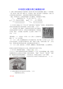 (完整版)中考语文漫画分析题