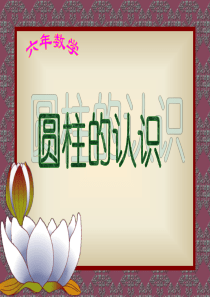 人教版小学数学六年级下册《圆柱的认识》PPT课件
