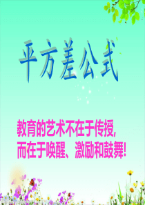 6.6 平方差公式(1)说课课件