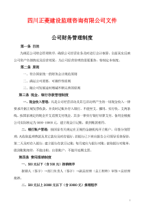 财务管理制度文件