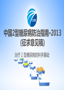 1-2013年版中国2型糖尿病防治指南