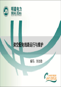 架空配电线路运行与维护