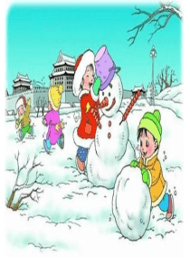 看图写话-堆雪人