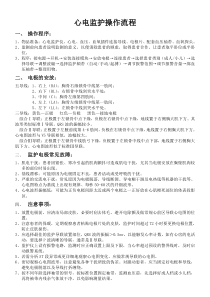 心电监护操作流程