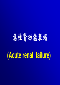 急性肾功能衰竭PPT课件