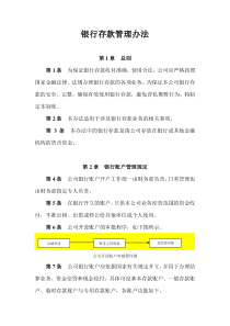 银行存款管理办法