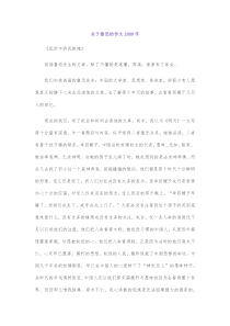 关于鲁迅的作文2000字