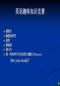 英语趣味知识竞赛.