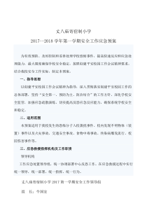 各种应急预案