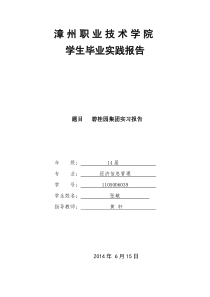 碧桂园集团实习报告(张敏)