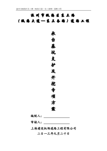 承台基坑支护及土方开挖方案-2