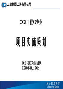 2015项目实施策划模板