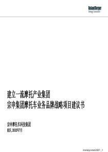 罗兰贝格-宗申_建立一流摩托产业集团-宗申集团摩托车业务品牌战略项目建议书