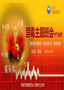 禁毒主题班会PPT免费