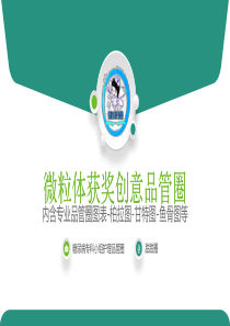微粒体获奖创意信封获奖品管圈健康圈甜甜圈PPT模板