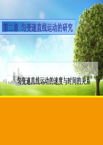 匀变速直线运动的研究课件