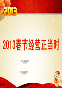 XXXX春节经营正当时(47页)