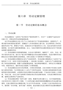 劳动定额管理